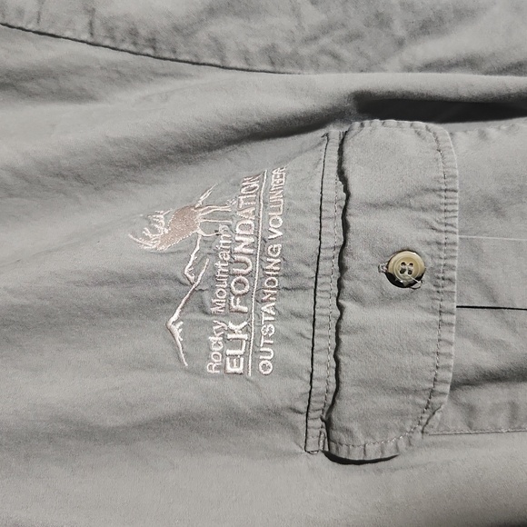 Bob Allen Shirt Mens Size XL Gray Spots FLAWS Rocky Mountain Shooting - Picture 2 of 11